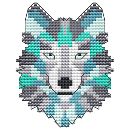 Wolf - 14CT Stamped Cross Stitch 	9*13CM