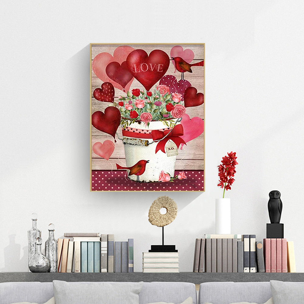 Love - Full Round Drill Diamond Painting 30*40CM
