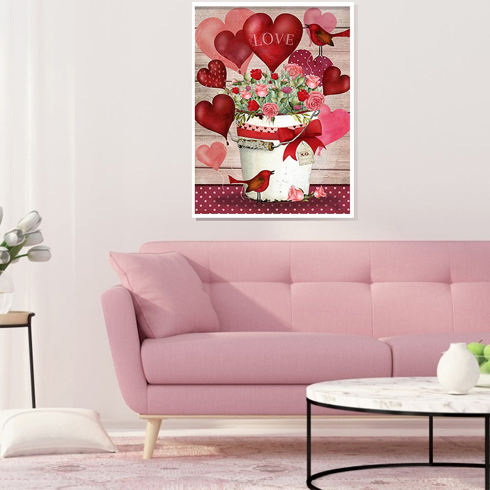 Love - Full Round Drill Diamond Painting 30*40CM