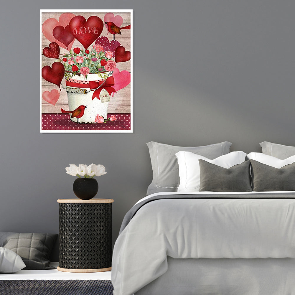 Love - Full Round Drill Diamond Painting 30*40CM