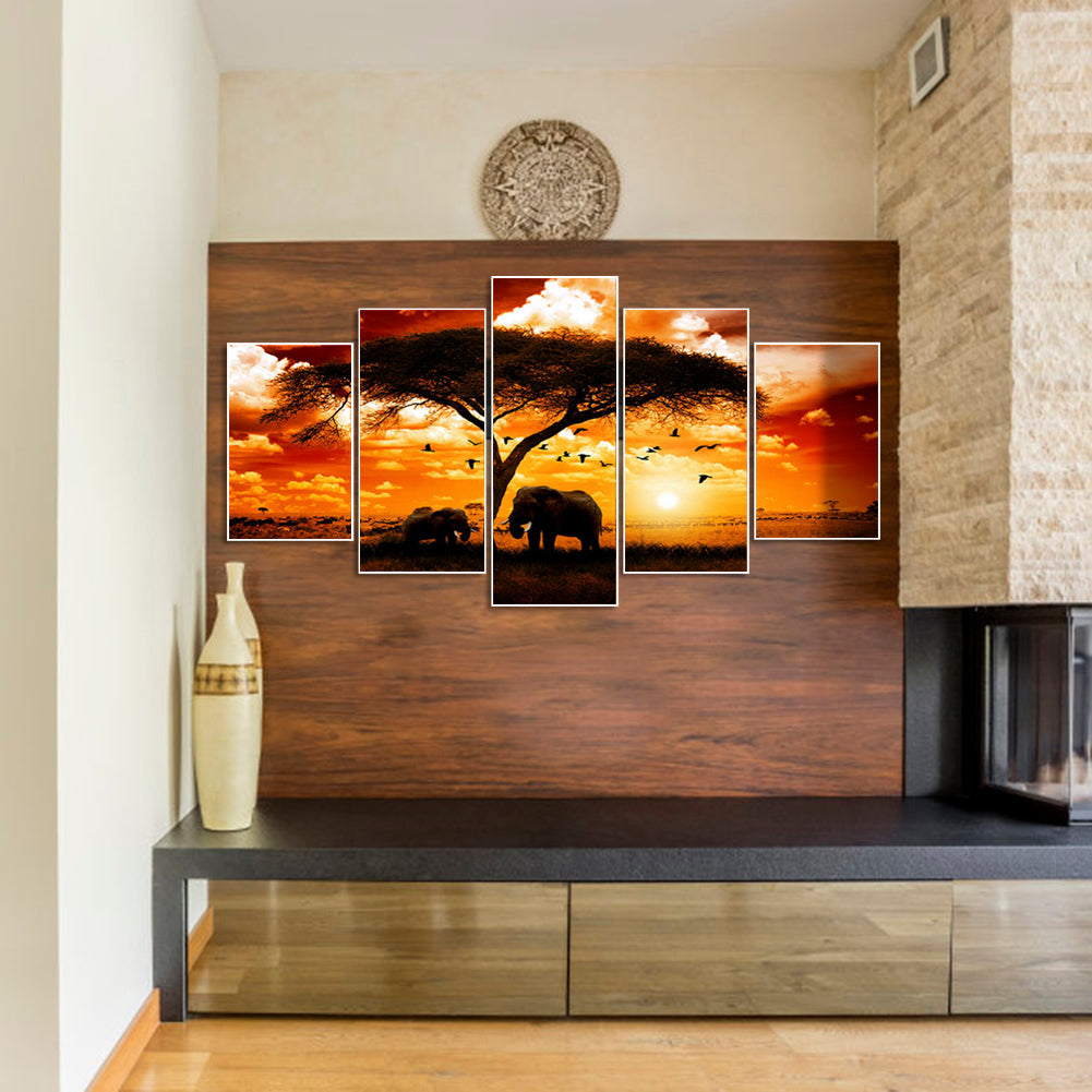 Sunset - Full Round Drill Diamond Painting 103*45CM