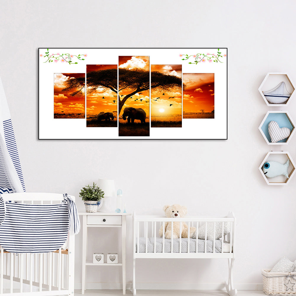 Sunset - Full Round Drill Diamond Painting 103*45CM