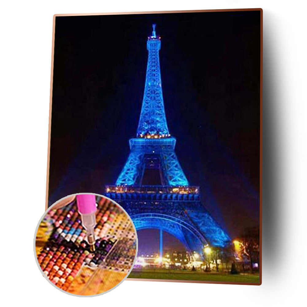 Eiffel Tower - Full Round Drill Diamond Painting 30*40CM