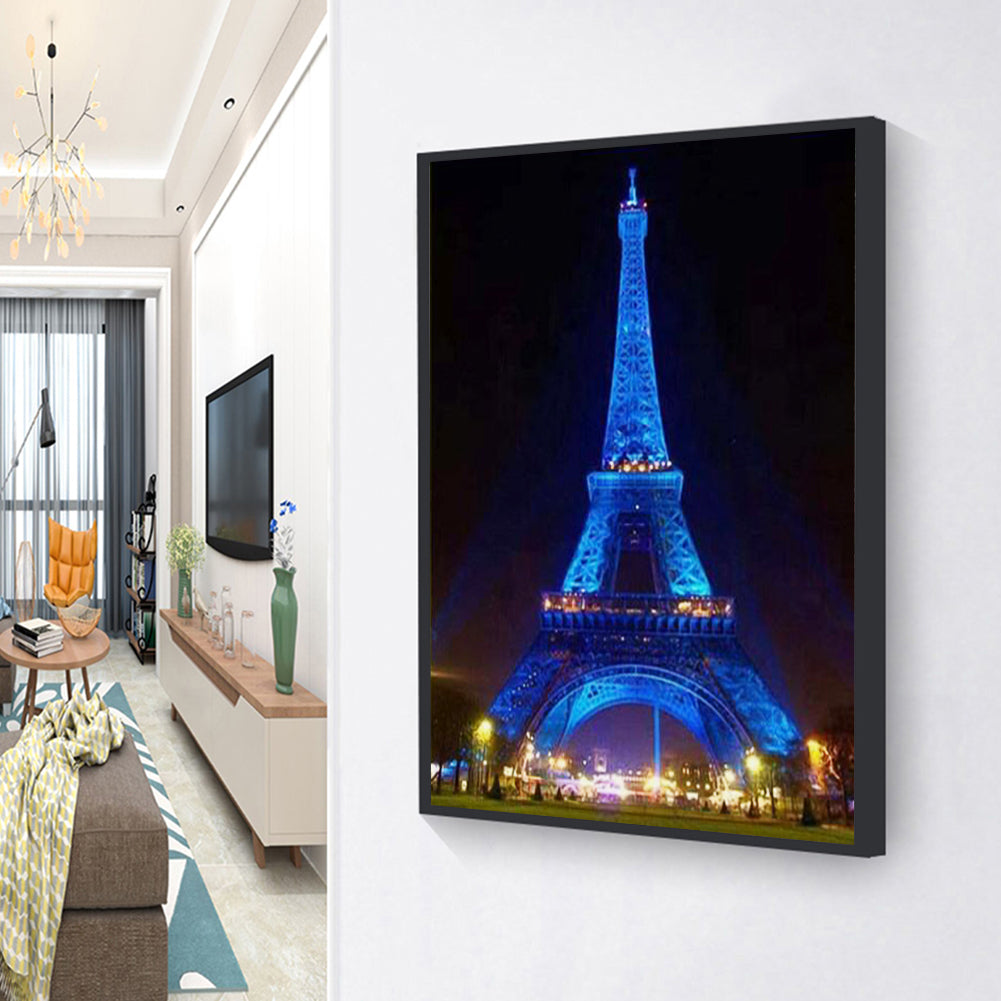 Eiffel Tower - Full Round Drill Diamond Painting 30*40CM