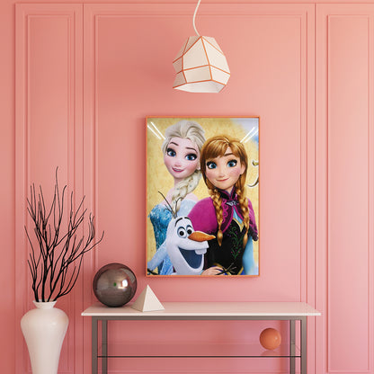 Frozen Figure - Full Round Drill Diamond Painting 30*40CM