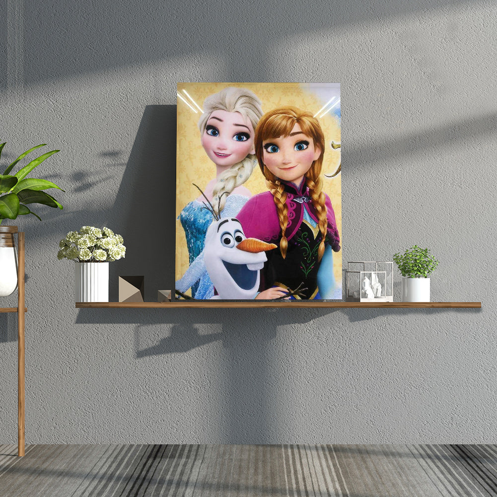 Frozen Figure - Full Round Drill Diamond Painting 30*40CM