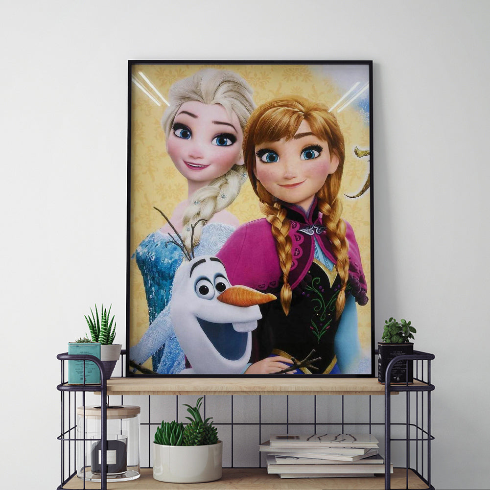 Frozen Figure - Full Round Drill Diamond Painting 30*40CM