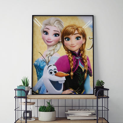Frozen Figure - Full Round Drill Diamond Painting 30*40CM