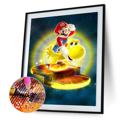 Characters Mario - Full Round Drill Diamond Painting 30*40CM