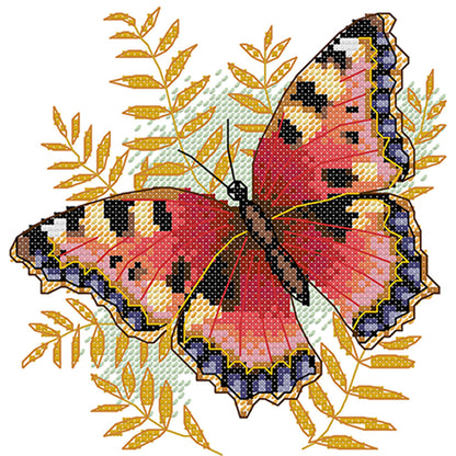 Butterfly - 14CT Stamped Cross Stitch 22*20CM