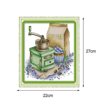 Coffee- 14CT Stamped Cross Stitch 27*22CM