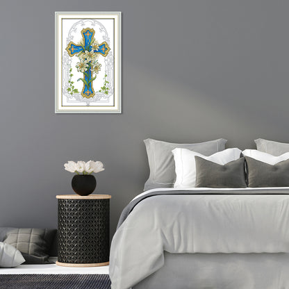 Lily - 14CT Stamped Cross Stitch 33*20CM