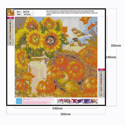 Sunflower Pumpkin - Full Round Drill Diamond Painting 30*30CM