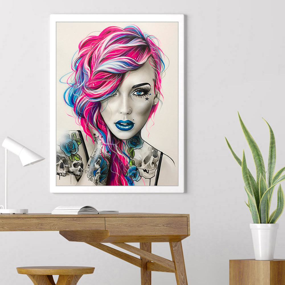 Woman - Full Round Drill Diamond Painting 40*50CM