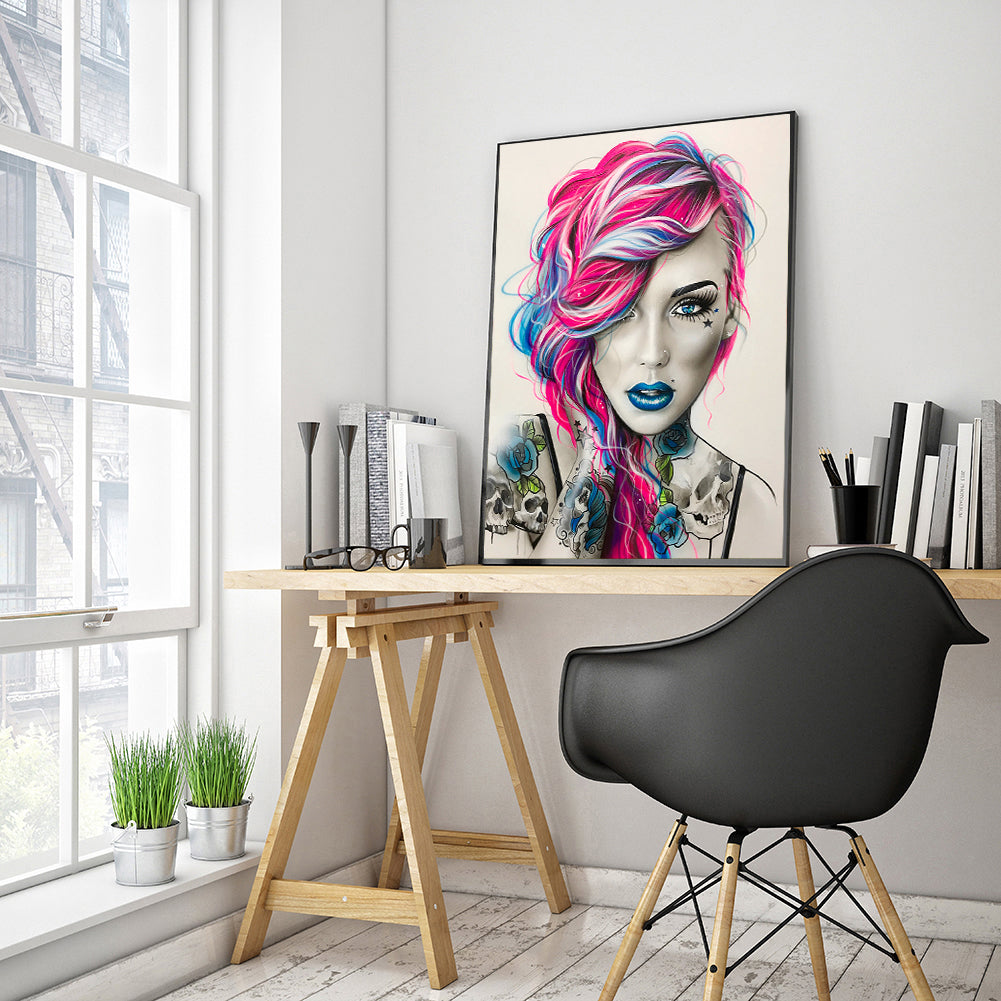 Woman - Full Round Drill Diamond Painting 40*50CM