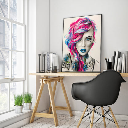 Woman - Full Round Drill Diamond Painting 40*50CM