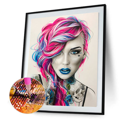 Woman - Full Round Drill Diamond Painting 40*50CM