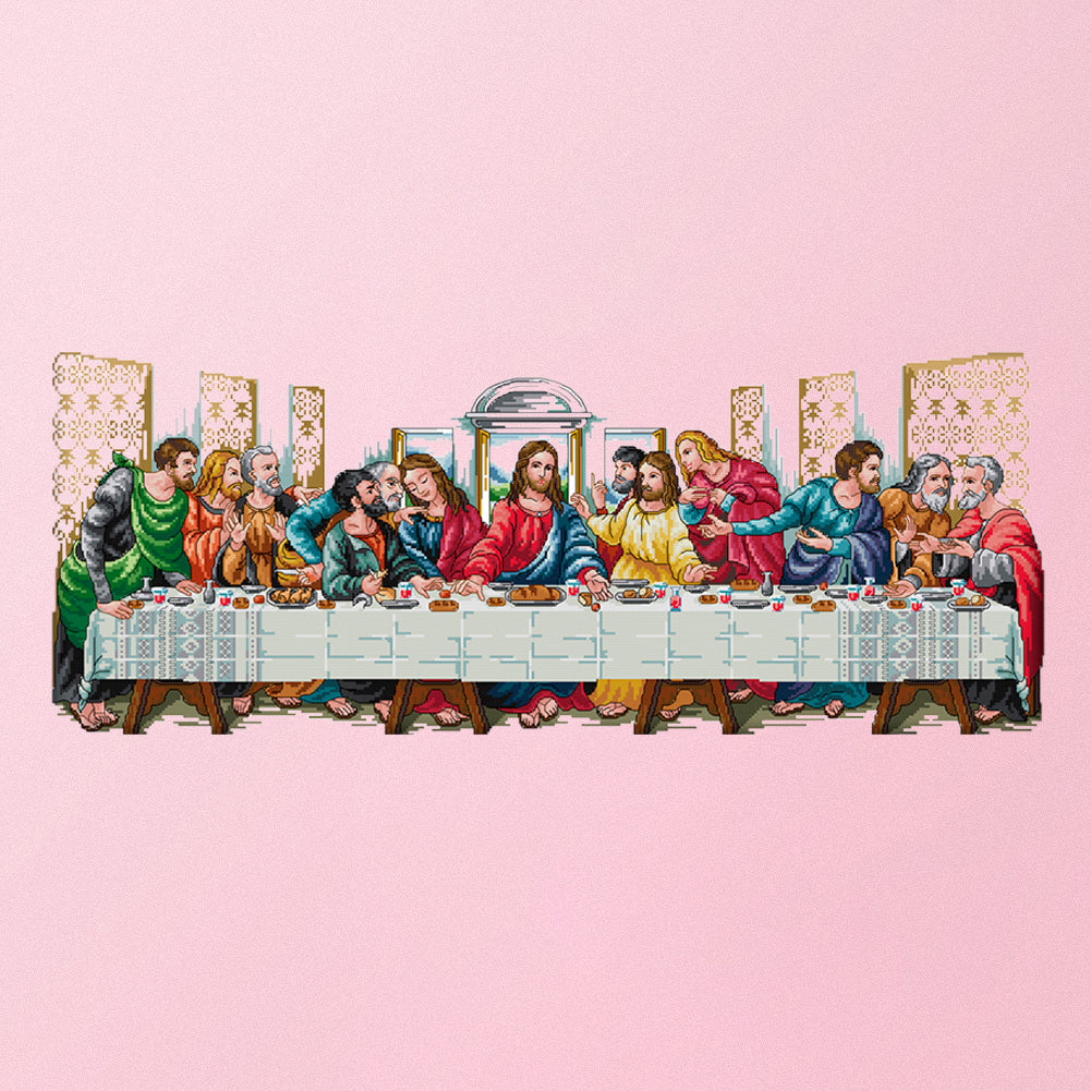 Last Dinner - 14CT Stamped Cross Stitch 77*35CM