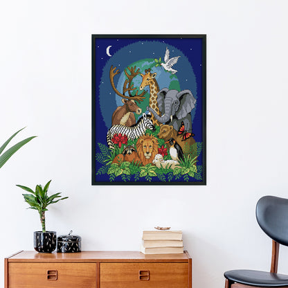 Cat - 14CT Stamped Cross Stitch 34*39CM