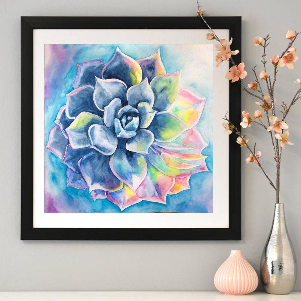 Succulent - Full Round Drill Diamond Painting 30*30CM