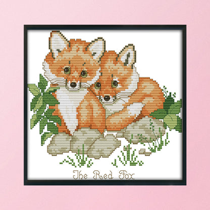 Red Fox - 14CT Stamped Cross Stitch 26*21CM