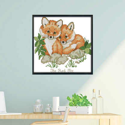 Red Fox - 14CT Stamped Cross Stitch 26*21CM