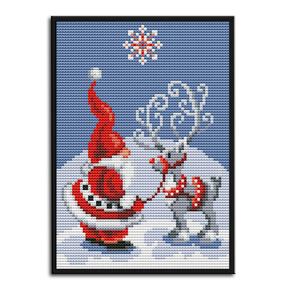 Elk- 14CT Stamped Cross Stitch 18*22CM