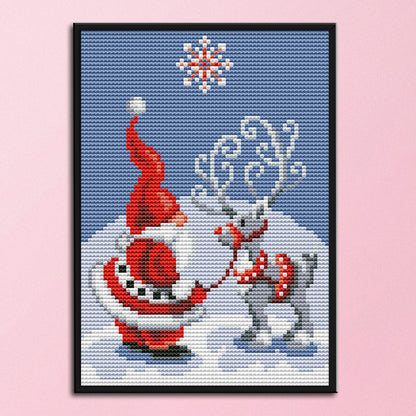Elk- 14CT Stamped Cross Stitch 18*22CM