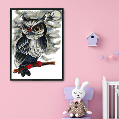 Owl- 14CT Stamped Cross Stitch 34*27CM
