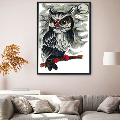 Owl- 14CT Stamped Cross Stitch 34*27CM
