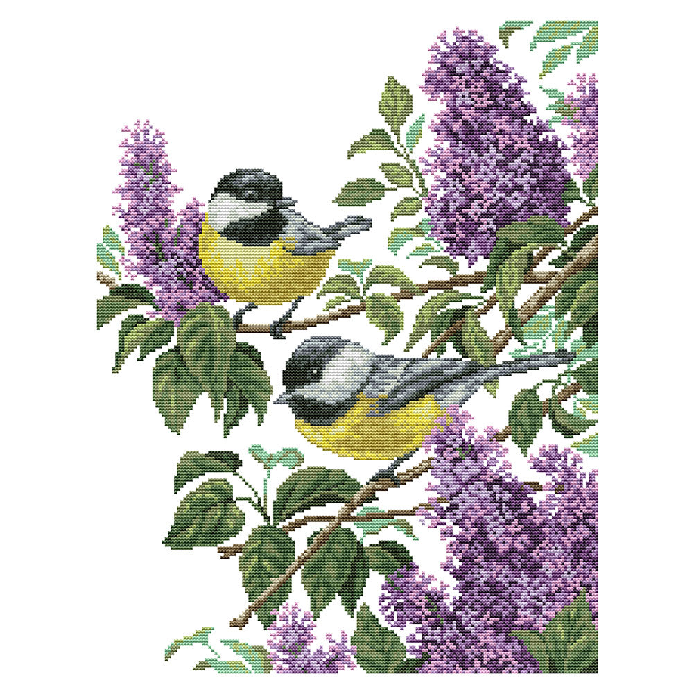 Birds- 14CT Stamped Cross Stitch 46*37CM