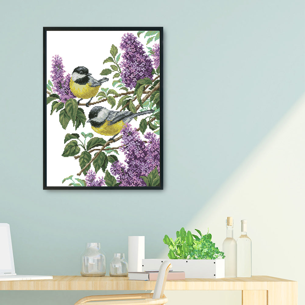 Birds- 14CT Stamped Cross Stitch 46*37CM