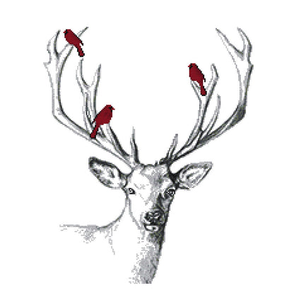 Deer- 14CT Stamped Cross Stitch 47*43CM