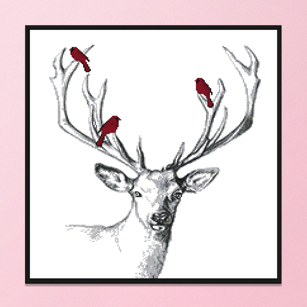 Deer- 14CT Stamped Cross Stitch 47*43CM