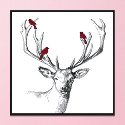 Deer- 14CT Stamped Cross Stitch 47*43CM