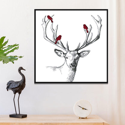 Deer- 14CT Stamped Cross Stitch 47*43CM