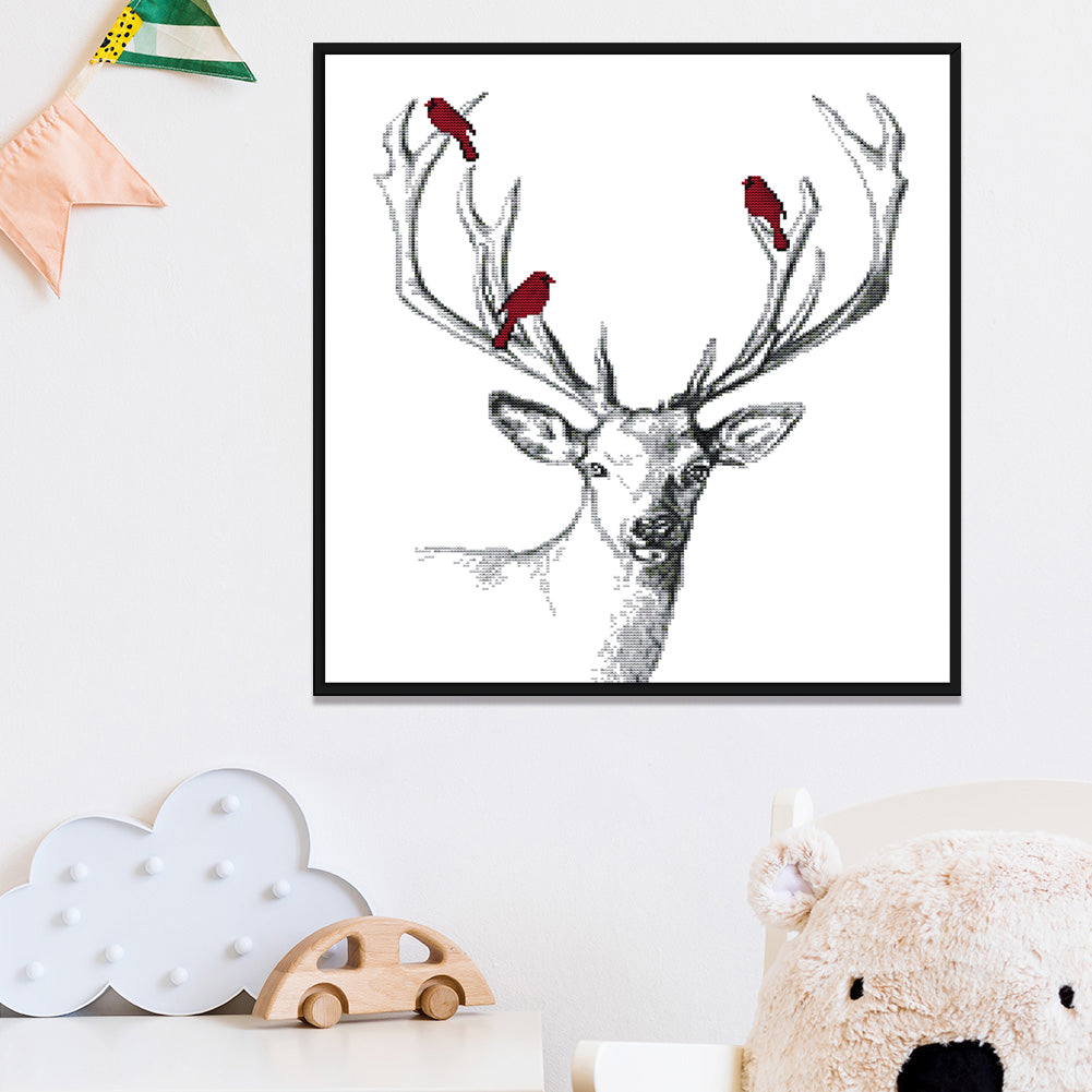 Deer- 14CT Stamped Cross Stitch 47*43CM