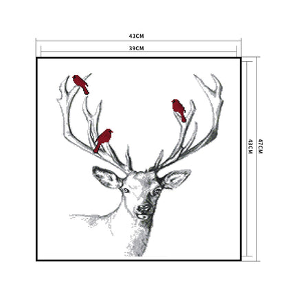 Deer- 14CT Stamped Cross Stitch 47*43CM
