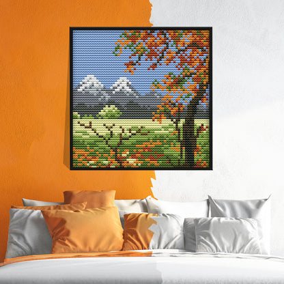Four Seasons - 14CT Stamped Cross Stitch 16x16CM