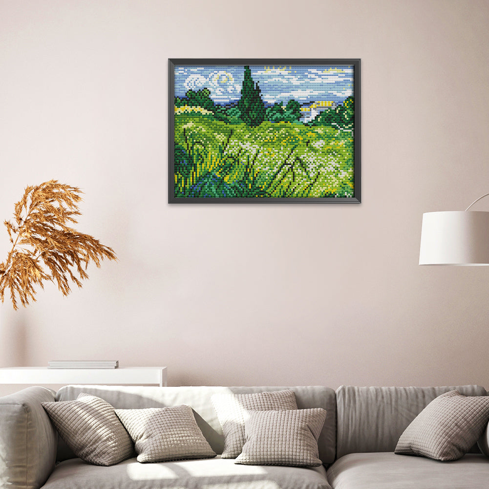 Scenery - 14CT Stamped Cross Stitch 27*19CM