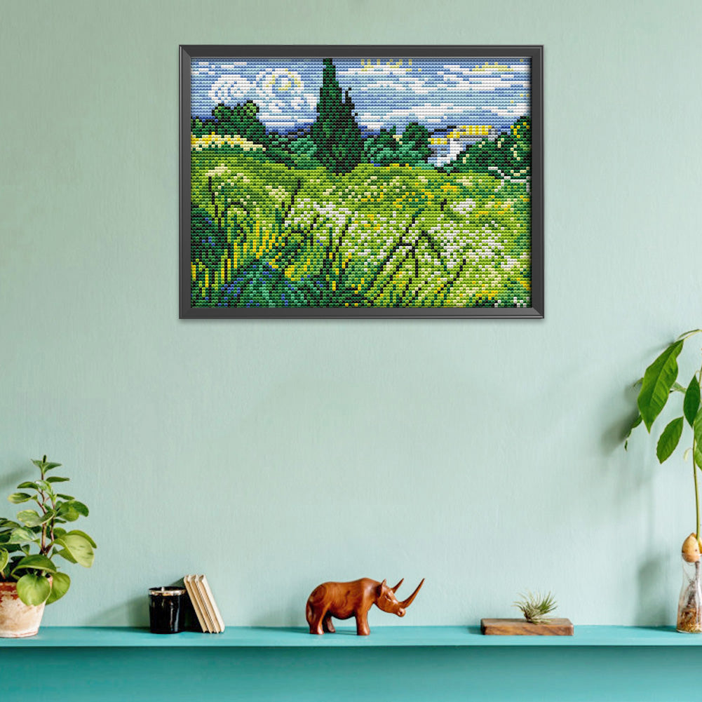 Scenery - 14CT Stamped Cross Stitch 27*19CM