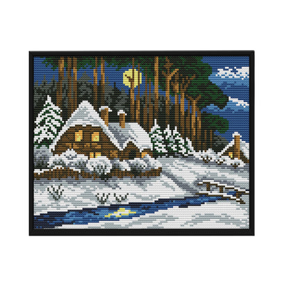 Winter Forest - 14CT Stamped Cross Stitch 29*22CM