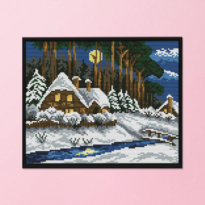 Winter Forest - 14CT Stamped Cross Stitch 29*22CM