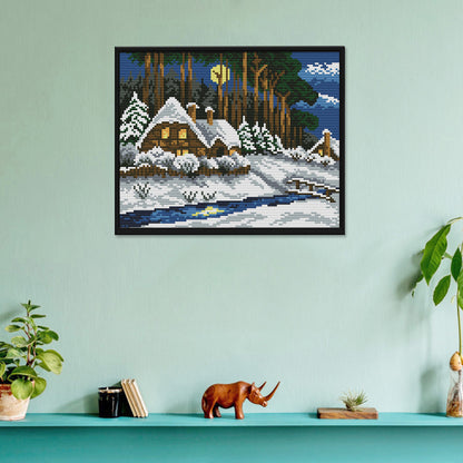 Winter Forest - 14CT Stamped Cross Stitch 29*22CM