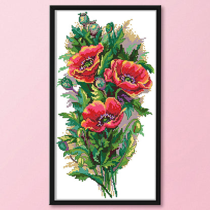 Bouquet Hanger - 14CT Stamped Cross Stitch 41*22CM