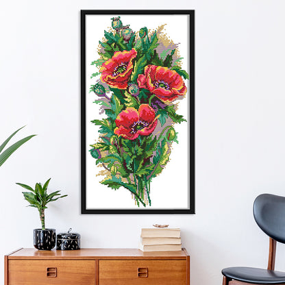 Bouquet Hanger - 14CT Stamped Cross Stitch 41*22CM