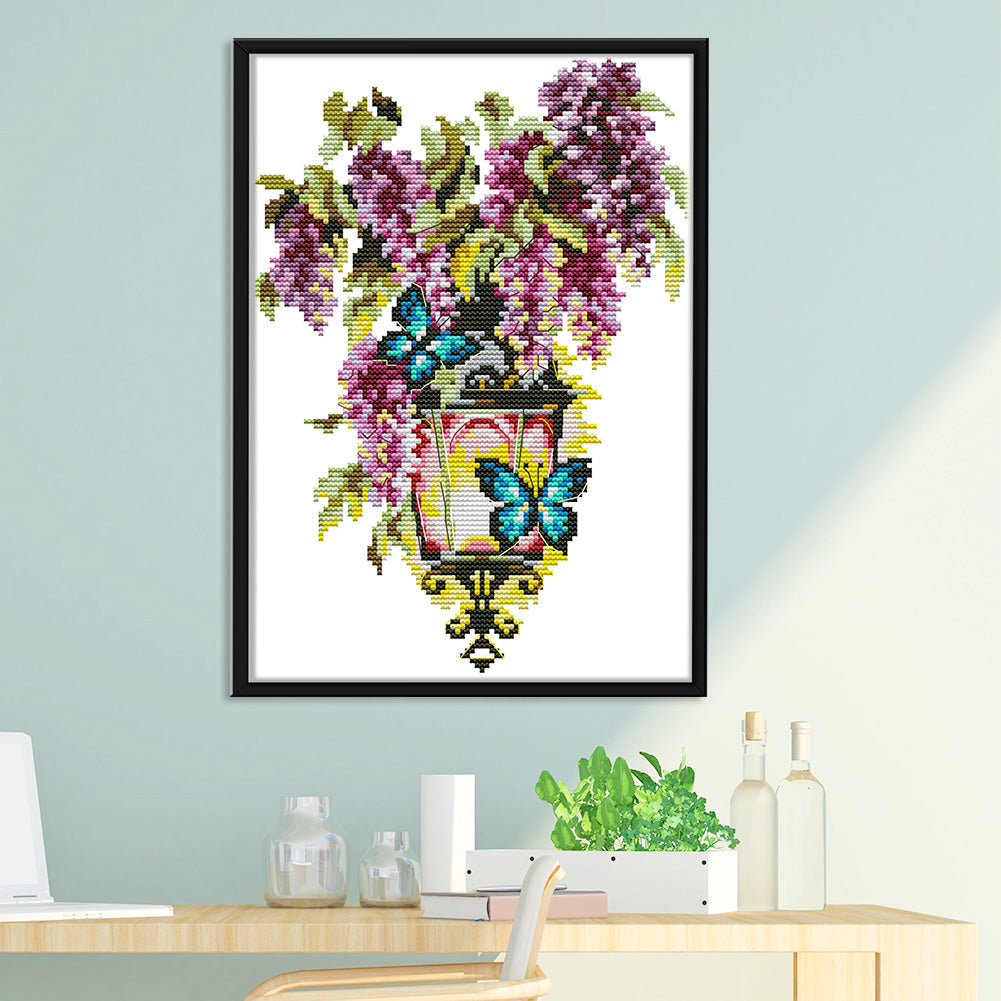 Fascination Light - 14CT Stamped Cross Stitch 30*21CM