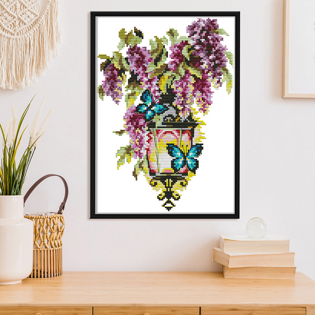 Fascination Light - 14CT Stamped Cross Stitch 30*21CM