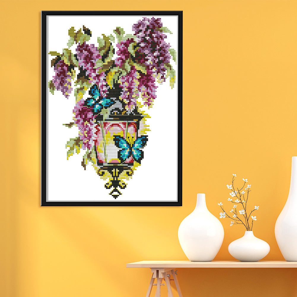 Fascination Light - 14CT Stamped Cross Stitch 30*21CM