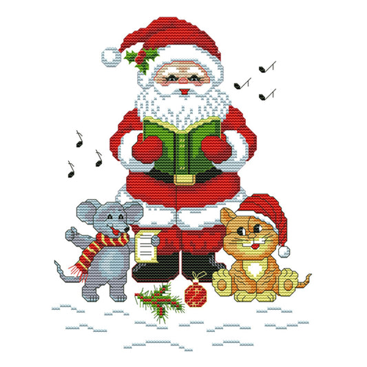 Cat- 14CT Stamped Cross Stitch 24 *28CM